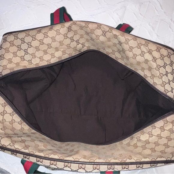 GUCCI GG Web Supreme Monogram Large Duffle - Picture 10 of 10